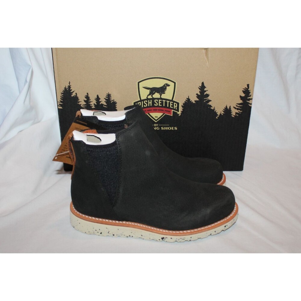 Irish‎ Setter by Red Wing Women's Chelsea Leather Boots Black NEW 8.5 D WIDE